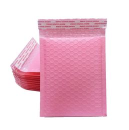 50pcs Bubble Mailers Padded Envelopes Pearl film Gift Present Mail Envelope Bag For Book Magazine Lined Mailer Self Seal Pink jgj