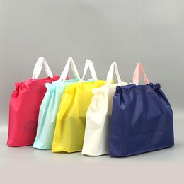 200pcs/lot Creative design Frosted Drawstring Bag Plastic Bag Clothing Gift Bag