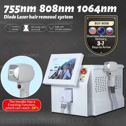 Ice Titanium Cooling Head Painless Equipment 808nm 755 1064 Nanometer Diode Laser Painless Hair Removal Machine