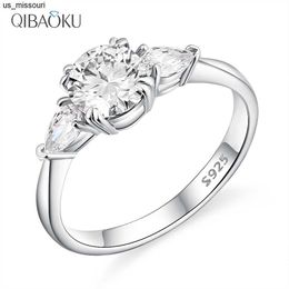Band Rings Your Heart S925 Sterling Silver Wedding Ring 65mm Moissanite Diamond Engagement Ring Round Solitaire Ring for Women J230522