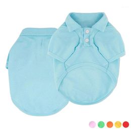 Dog Apparel Shirt Solid Colour Pets Dogs Clothing For Small Medium Costume Chihuahua Puppy Clothes Vest Ropa Para Perro