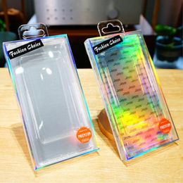 Laser Blister PVC Plastic Clear Retail Packaging Packing Box For IPhone 14 13 12 11 Pro Max Xs XR 7 8 Plus Case Cover Display Retail Shipping Package Boxes