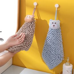 Cute Chenille Towel Hand Wiper Miraculous Style Quick Drying Absorbent Cartoon Wipe Handkerchief For Home Bathroom Embroidery