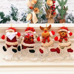 Christmas Decorations Shop Storefront Old Man Doll Door Pendant Deer Snowman Tree