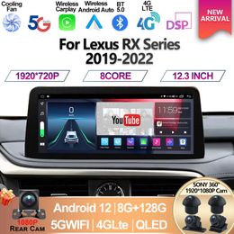 For Lexus RX RX200t Rx300 Rx350 Rx450h RX400 Android 12 5G 8+128G Qualcomm Auto Carplay Car Dvd Player Radio Multimedia Stereo