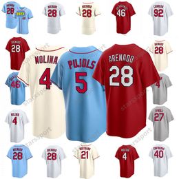 2023 Nolan Arenado Cardinal Baseball Jersey Men Paul Goldschmidt Yadier Molina Women Youth Ozzie Smith Albert Pujols Bader DeJong Carlson Edman Wainwright Jerseys