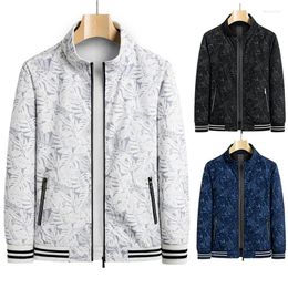 Men's Jackets Spring And Autumn Casual Light Business Stand-Up Collar Large Size Trend Men's Jacket Men