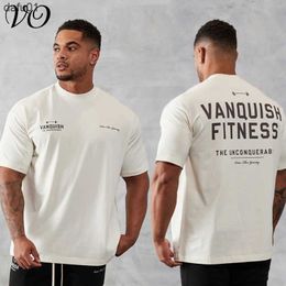 Men's T-Shirts Men's Vintage Oversized T-Shirt Summer New Sports Fitness Cotton Crew Neck Short Sleeve Joggers Gym Running Training T-Shirts L230520 L230520