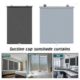 Curtain Sunshade Roller Blinds Living Room Car Window Blackout Curtains Suction Cup Cover Kitchen Sun Protection Office Privacy