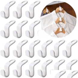 Hooks Rails Clothes Hanger Connector 100Pcs Cascading Coat Hangers Heavy Duty Hanging Clips For Closet Drop Delivery Home Garden H Dhbrx