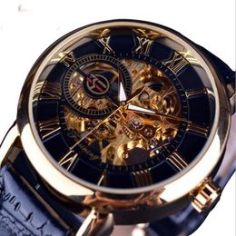 luxury watch men Double dial work 40mm Automatic mechanical small dial work leather strap wristwatch mens designer watches228N