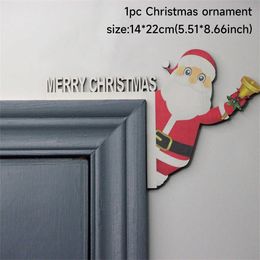 Christmas Decorations Christmas Door Frame Decoration Santa Claus Wooden Christmas Decorations Xmas Door Decor Window Decoration For Home