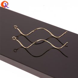 Components Cordial Design 100Pcs 7*62MM Jewellery Accessories/Twisty Copper Material/Hand Made/Spiral Shape/Earrings Making/Earring Findings