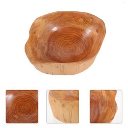 Plates Premium Root Carving Desktop Wood Tray Candy Dish Bowl Serving Creative Wooden Bowls For Party