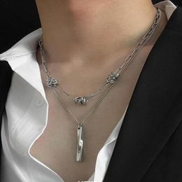 Choker Brambles Necklace Men Hip-hop Punk Style Barbed Wire Link Chain Gifts For Friends Collares De Moda 2023