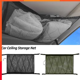 New Car Organizer Pocket Auto Ceiling Storage Net Car Roof Storage Bag Portable Storage Web Car Interior Bags For Sundries Holder