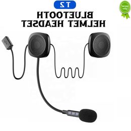 Car New T2 Wireless Bluetooth Headset Motorcycle Helmet Speakers Earphone Hands-free Call Mp3 Music Player Motorcycle Accessories
