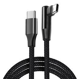 90 Degrees 1m/2m 5A Quick Charger 90 Degrees USB Type C to USB C Cord PD Cable For Samsung Huawei Xiaomi Redmi