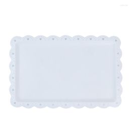 Plates 36.5 23.5cm -grade Safety Materials Rectangular Cake Tray European Style Display Mousse Kitchen Accessories