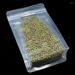 Storage Bags 500pcs/lot Plastic Packaging Bag Clear Stand Up Resealable For Food