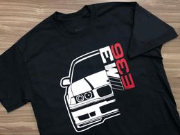 Men's T Shirts Brand Man Shirt 2023 Tee Cotton Clothes German Classic Car M3 E36 T-Shirt Retro