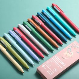 Gel Pens Cute 0.5 Colour Multi Grey Set Kawaii Ink Pen For Writing Highlighter Office School Supplies Stationery Replace Refill