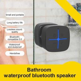 Cell Phone Speakers Portable Bluetoothcompatible 50 Speaker Shower Waterproof Surround Sound System Handsfree Wireless Player For Bathroom Office Z0522