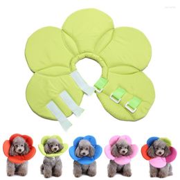 Dog Collars Flower Shapes Soft Pet Cone Recovery Collar For Dogs Cats After Injury Neck Cover Avoid Scratching Adjustable E-Collar