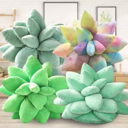 Succulent Plants Plush Pillow 25 cm Simulation Plants Stuffed Office Chair Cushion On Female Creative Gifts Toys LT0063