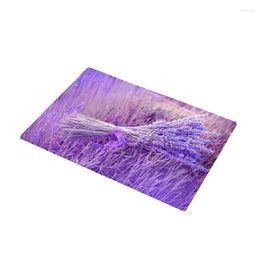 Carpets CAMMITEVER Lavender Door Mat Carpet Hallway Doormat Bedside Floor Non-slip Water Absorption Bathroom Rugs