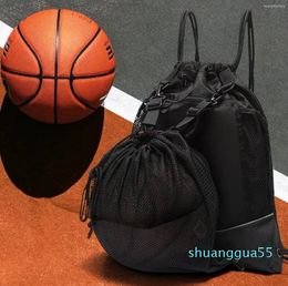 Designer-School Bags Drawstring Basketball Bag Multi Pockets Side Mesh Portable Soccer Volleyball Carrier Expandable Backpack Helmet Luggage