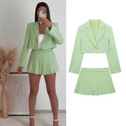 Two Piece Dress Ski Shorts Set Summer 2023 New Folding Set Women's Shorts Jacket Set Fashion Straight and Elegant Party Holiday 2 Piece Set P230522