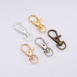 10pcs/lot Key Chain Ring Outdoor Backpack Bag Parts Snap Hook Swivel Trigger Lobster Clasp For DIY Craft Jewelry Making Supplies