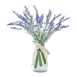 Decorative Flowers Simulation Purple Lavender Bouquet Pastoral Style Pography Props