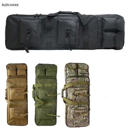 Outdoor Bags 81cm94cm115cm Military Rifle Backpack Tactical Rifle Box Oxford Hunting Bag Air Gun Sleeve Shoulder Bag 230520
