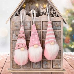 Christmas Decorations 3Pcs/lot Christmas Gnome Elf Doll Pendant Merry Christmas Decorations for Home Xmas Tree Ornament Navidad Natal New Year