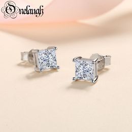 Stud Onelaugh Real 1.24 Carat Moissanite Stud Earring for Women Men Solid 925 Sterling Silver Solitaire Diamond Earrings Fine Jewery