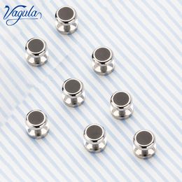 VAGULA 8PCS Tuxedo Collar Stud Fashion Sleeve Button Wedding Gift Shirt Studs Top Luxury Brand Cufflink V18