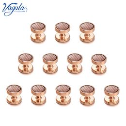 VAGULA New Cufflink Stud in 12pcs Bonito Gemelos Luxury Tuxedo Collar Stud Sleeve Button V32