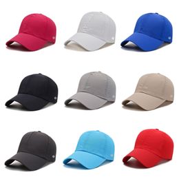 lu New outdoor sports sun lu-008 hat with label Sunscreen quick drying duck tongue hat Versatile baseball cap with label in stock