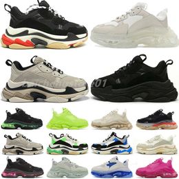 Newest Crystal Bottom 17w Women Mens Casual Shoes Dad Platform Trainers Balanciagas triple s Sneaker Designer Flat Sneakers Size 36-45 Vintage b8