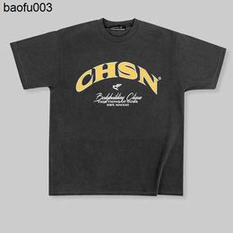 Men's T-shirts Men CHSN Loose Chosenfew Athletics Sports Gym T-shirt Summer Cotton Men Fitness Bodybuilding Workout Short Sleeves Tees Tops 3966