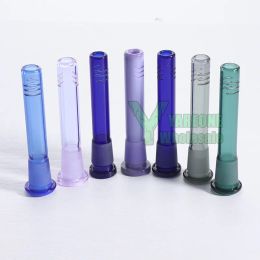 Coloured 14mm Diffuser Bong Downstem Hookah Glass Down Stem Slider Colour Custom Wholesale Smoking Accessories for Beaker Bong