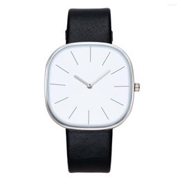 Wristwatches No Logo Selling Simple Minority Two-pin Boys And Girls Fashion Student Oval Belt Watch