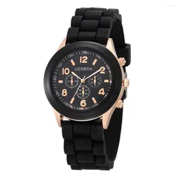 Wristwatches Luxury Watch Women Waterproof Quartz Silicone Strap Ladies Candy Colors Birthday Gift Montre Femme