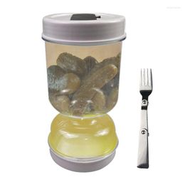 Storage Bottles Pickles Jar Dry Strainer Wet Dispenser Pickle Food-Grade Holder Hourglass Cucumber Container Juice Separator