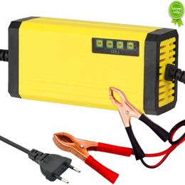 Car New 12V 2A Portable Car Battery Charger Auto Smart Battery Charger with LCD Power Display Pulse Repair Chargers Wet Dry Lead Acid