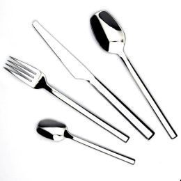 Dinnerware Sets 4 Pcs Stainless Steel Children Western Steak Tableware Ergonomics Scratch-resistant Rustfree Corrosionresistant Cutlery