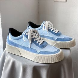 Dress Shoes Spring Korean Version Casual Thick Sole Japanese Harajuku Sports Ins Student Canvas Mens 230520