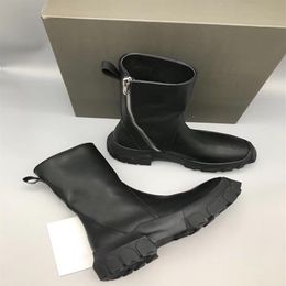18sss com botas altas de fundo pesado Creme de árvore de moda Sapatos de couro genuíno dentro de fábrica de fábrica Fashion TPU Solas Boots3238